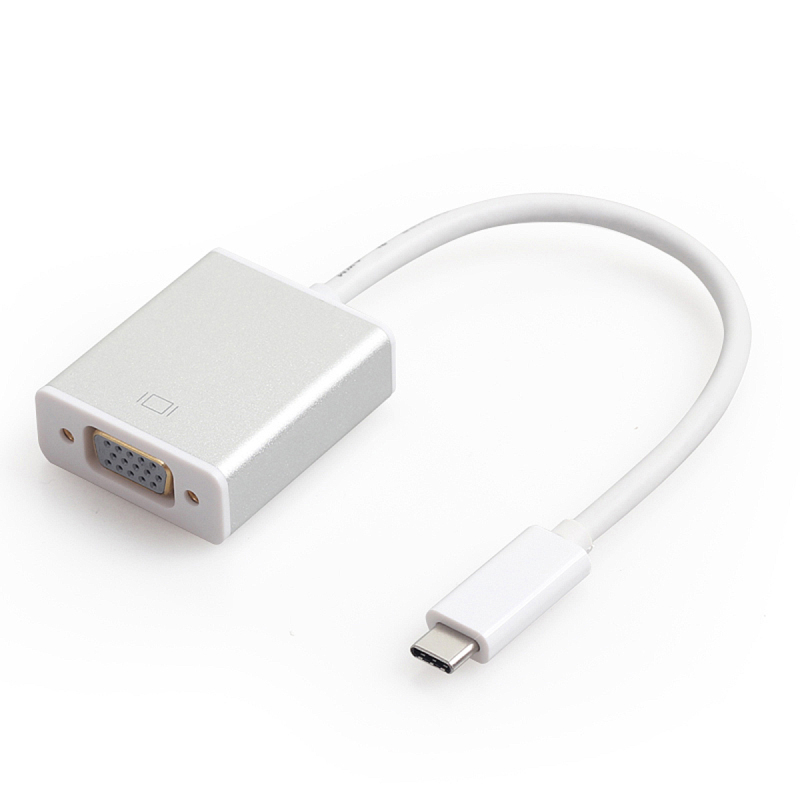 蓝盛(LENTION) USB-C3.1 type-c转VGA 高清转换器适用Macbook12英寸笔记本 USB3.0