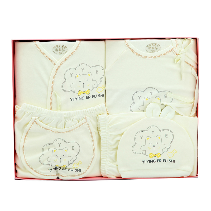 香港亿婴儿 婴儿内衣礼盒婴儿衣服新生儿礼盒内衣棉6件套婴幼儿通用 Y7002高清大图