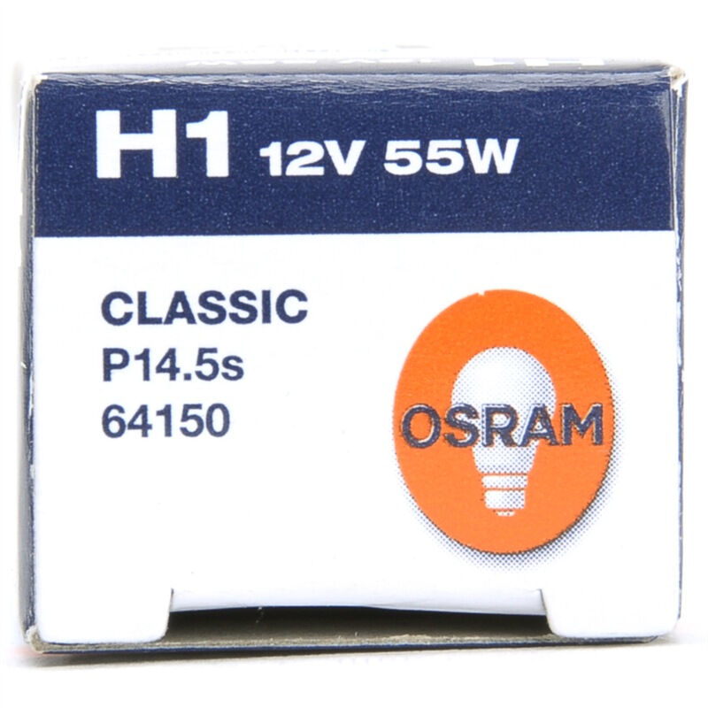 欧司朗(OSRAM) H1 汽车灯泡大灯灯泡远光灯近光灯车灯灯泡卤素灯 长寿型 12V (单支装)
