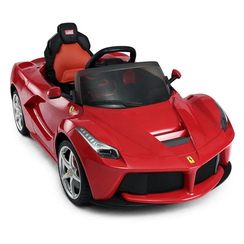 星辉(Rastar)法拉利可开门儿童电动汽车3-6岁宝宝小孩双驱动四轮童车82700红色图片