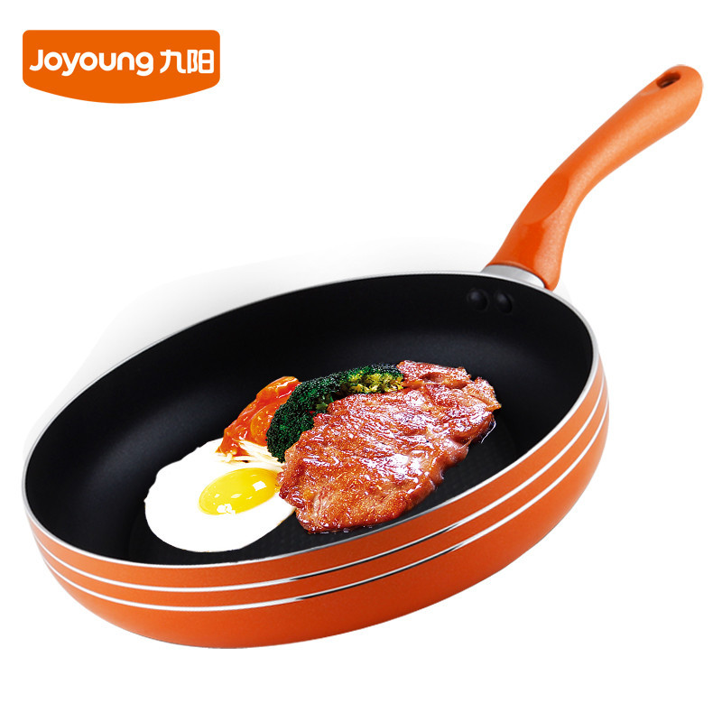 九阳(Joyoung)煎锅 JLW2601D 少油烟 不粘锅 煎蛋燃气电磁炉通用 牛排煎蛋烙饼煎炒 多功能煎锅