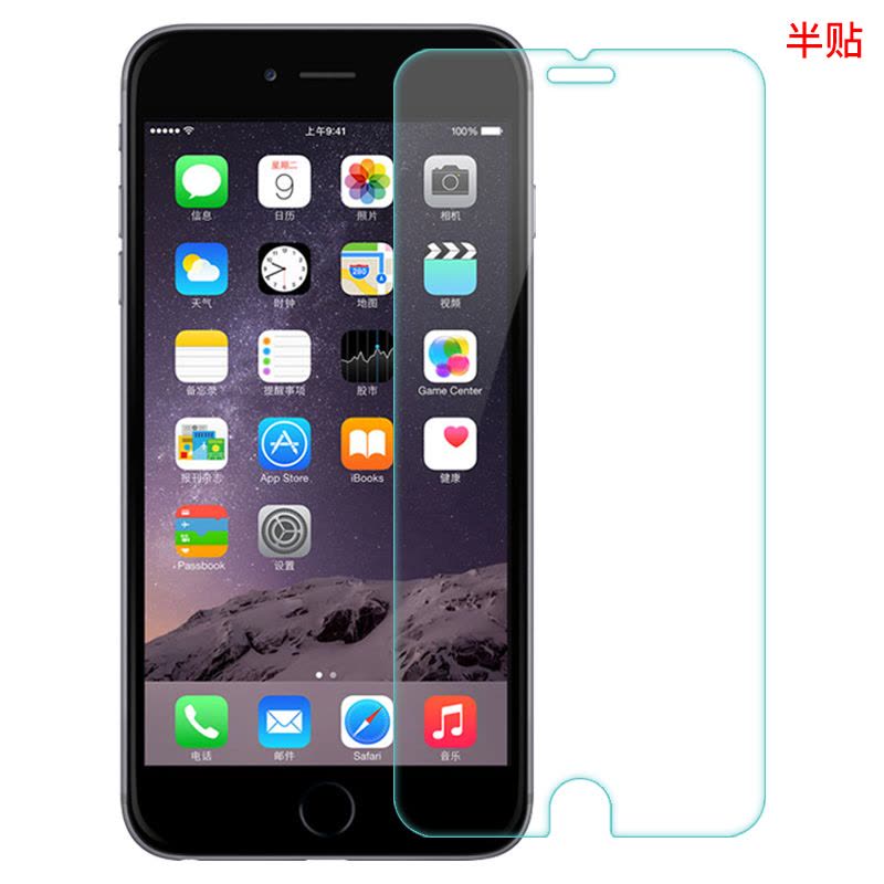优加 苹果6/6s plus/iPhone6/iPhone6s钢化膜/手机膜/保护膜/抗蓝光/高清钢化玻璃膜手机保护贴膜图片