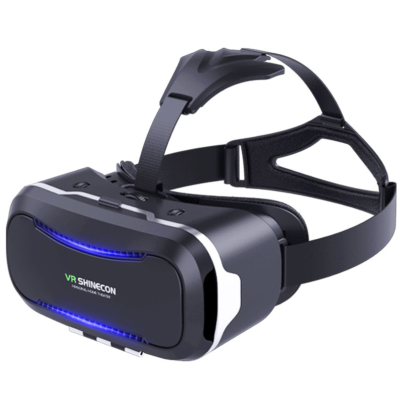 千幻墨镜shinecon二代 VR眼镜3D虚拟现实眼镜智能手机头戴式游戏头盔影院 黑色高清大图