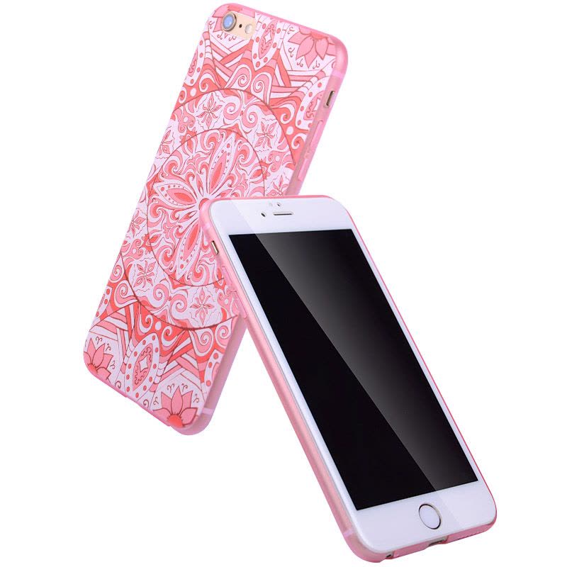 ESCASE 苹果iPhone 6s Plus保护壳/套/手机壳 多色混合浮雕3D彩绘 超薄5.5寸肤感硬壳图片