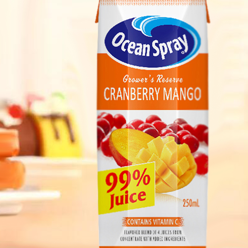 Ocean Spray 优鲜沛 芒果葡萄苹果复合果汁饮料250ml*6