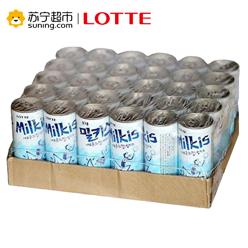 乐天妙之吻乳味碳酸饮料250ml*30罐 韩国原装进口