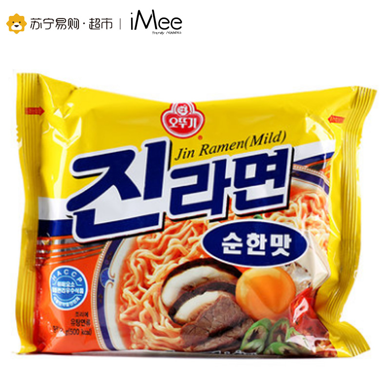 不倒翁 金拉面微辣120g*5袋 韩国进口