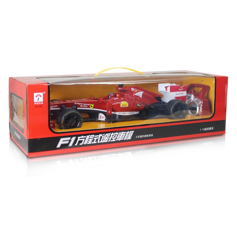 祥佳 1:12方程式F1充电遥控车模 男孩儿童玩具汽车 727-S5红色