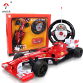 祥佳 方向盘1:12方程式F1充电遥控车模 男孩儿童玩具汽车 727-AS5红色