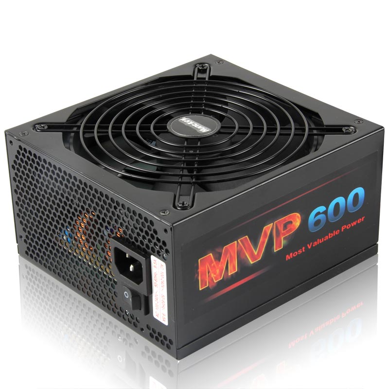 航嘉(Huntkey)额定600W MVP600模组游戏电源 (模组化/主动式PFC/14CM静音风扇/60秒延时冷却)