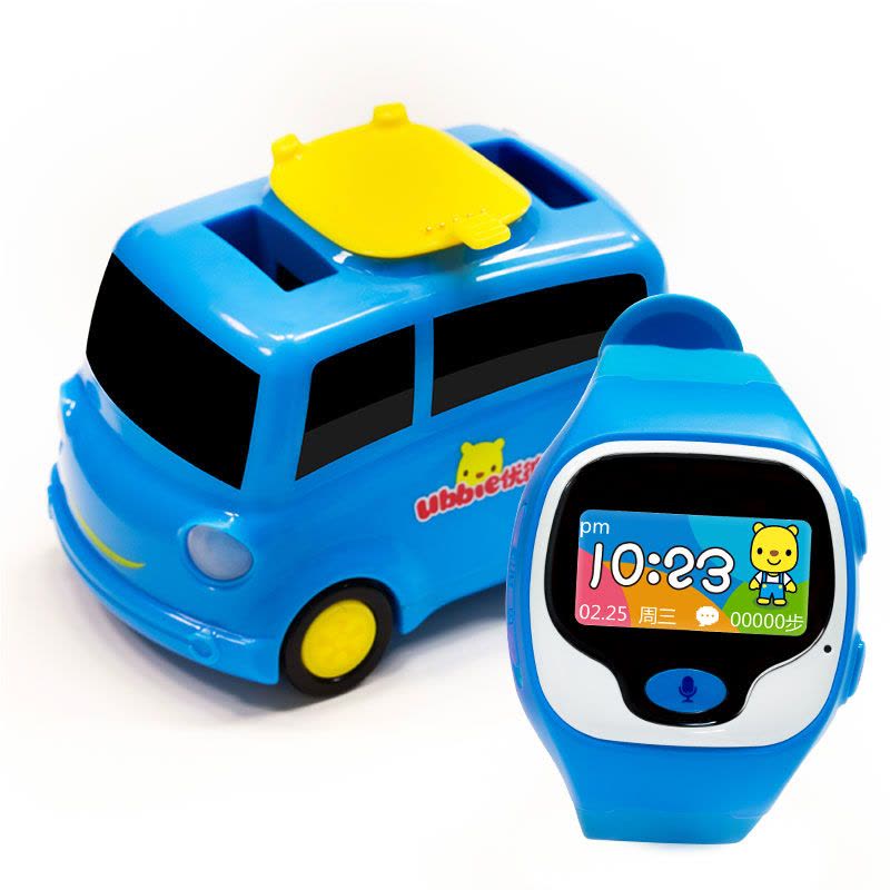 [苏宁自营]优彼儿童手表UBE1蓝色(ubbie)魔法手表 小车版(蓝色) +能学习通话定位的智能手环儿童电话手表图片