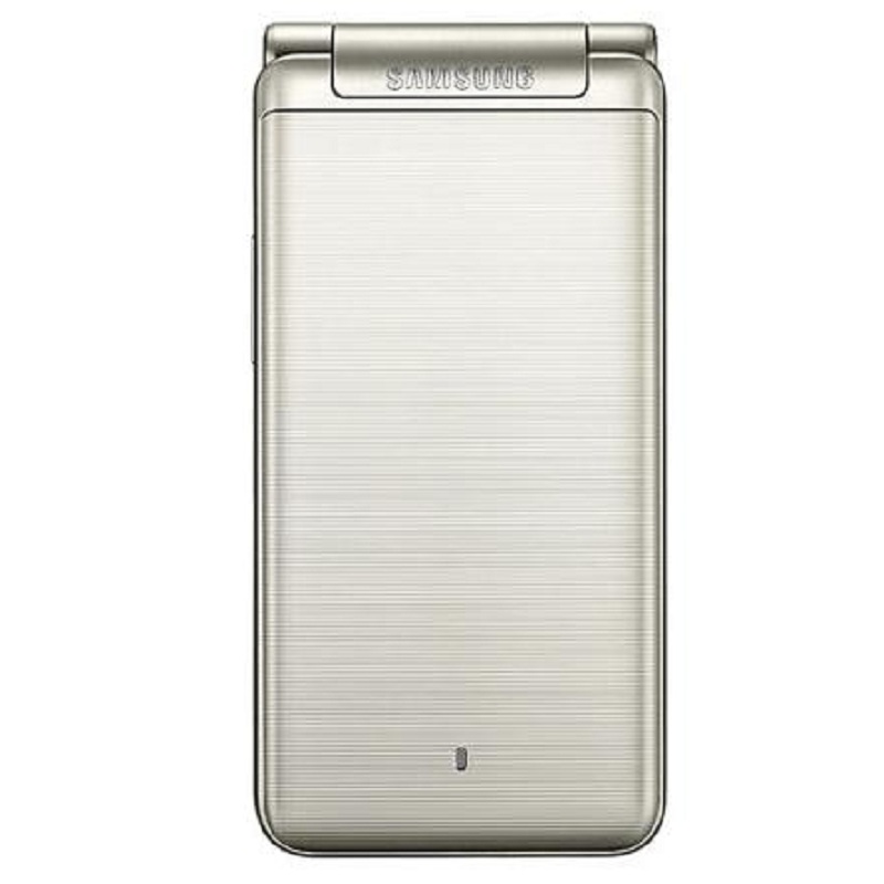 SAMSUNG/三星 Galaxy Folder(SM-G1600) 金色 双卡全网通4G 翻盖手机高清大图
