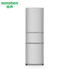 容声(Ronshen) BCD-211D12N 211升 三门冰箱 家用节能 拉丝工艺面板(拉丝银)