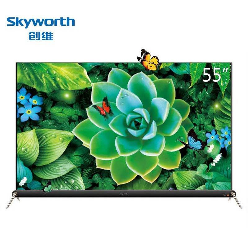 创维(Skyworth) 55S9D 55英寸4色4K超高清 HDR OLED智能网络液晶平板电视(香槟金)
