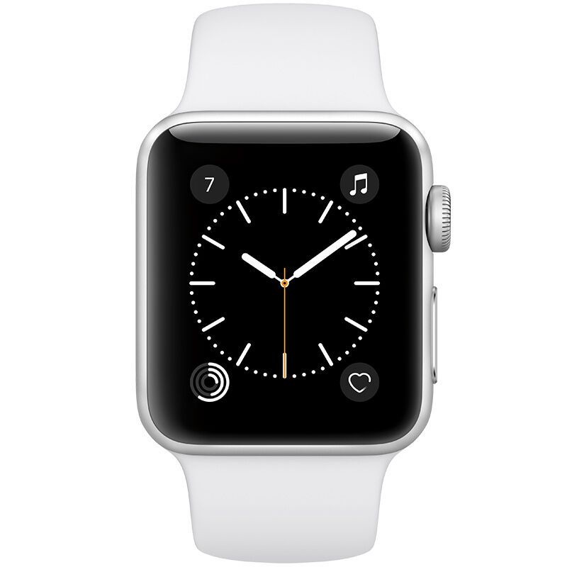 Apple苹果 Series1智能手表 42毫米 银色铝金属表壳 白色运动表带 MNNL2CH/A