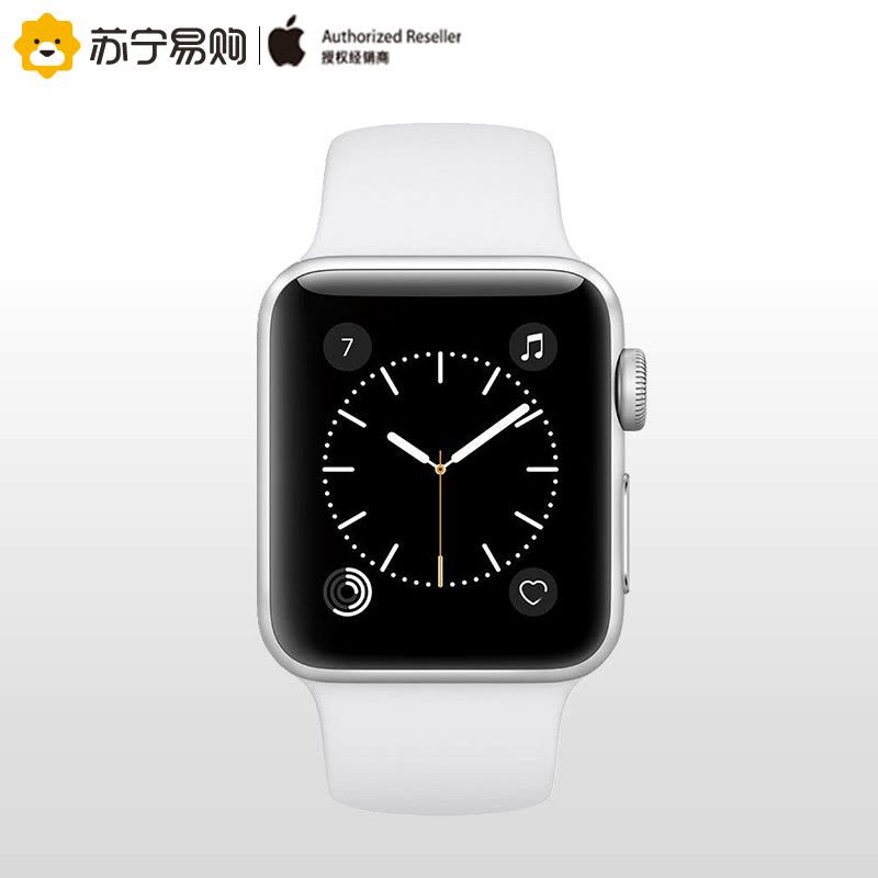 Apple watch Series1智能手表 38毫米 银色铝金属表壳 白色运动型表带 MNNG2CH/A图片