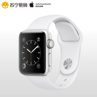 Apple watch Series1智能手表 38毫米 银色铝金属表壳 白色运动型表带 MNNG2CH/A