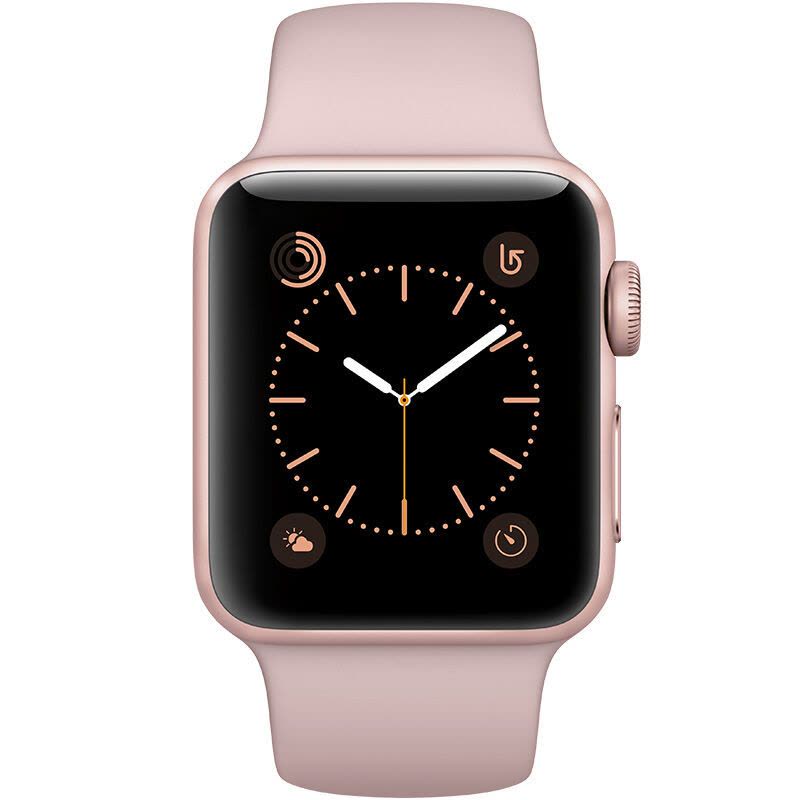 Apple Watch Sport Series 1 智能手表(38毫米玫瑰金色铝金属表壳搭配粉砂色运动型表带)图片