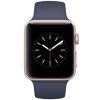 Apple苹果 Series1智能手表 42毫米 玫瑰金色铝金属表壳 午夜蓝色运动型表带 MNNM2CH/A