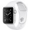Apple Watch Sport Series 2 智能苹果手表(42毫米 银色铝金属表壳 白色运动型表带)