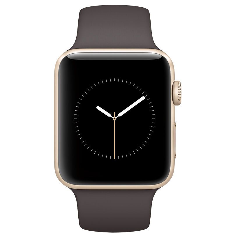 Apple Watch Sport Series 2 智能手表(42毫米 金色铝金属表壳 可可色运动型表带 )