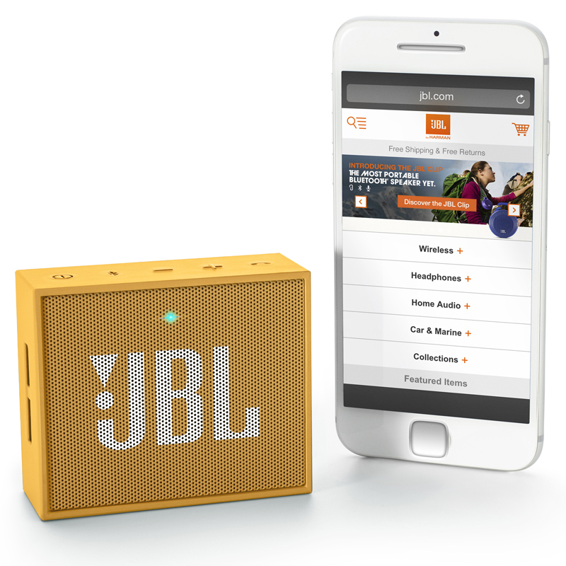 JBL GO音乐金砖无线蓝牙音箱户外便携多媒体迷你小音响低音炮 黄色高清大图
