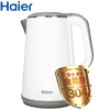 海尔(Haier)HKT-2618C电热水壶 双层防烫保温优质温控器 1.6升容量 304不锈钢 电烧开水壶