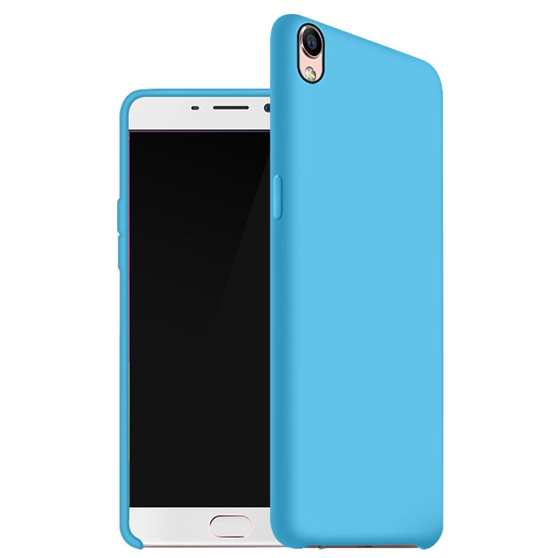 美逸 OPPO R9/R9S手机壳 液态硅胶保护套 适用于OPPO R9/R9S 晴空蓝高清大图
