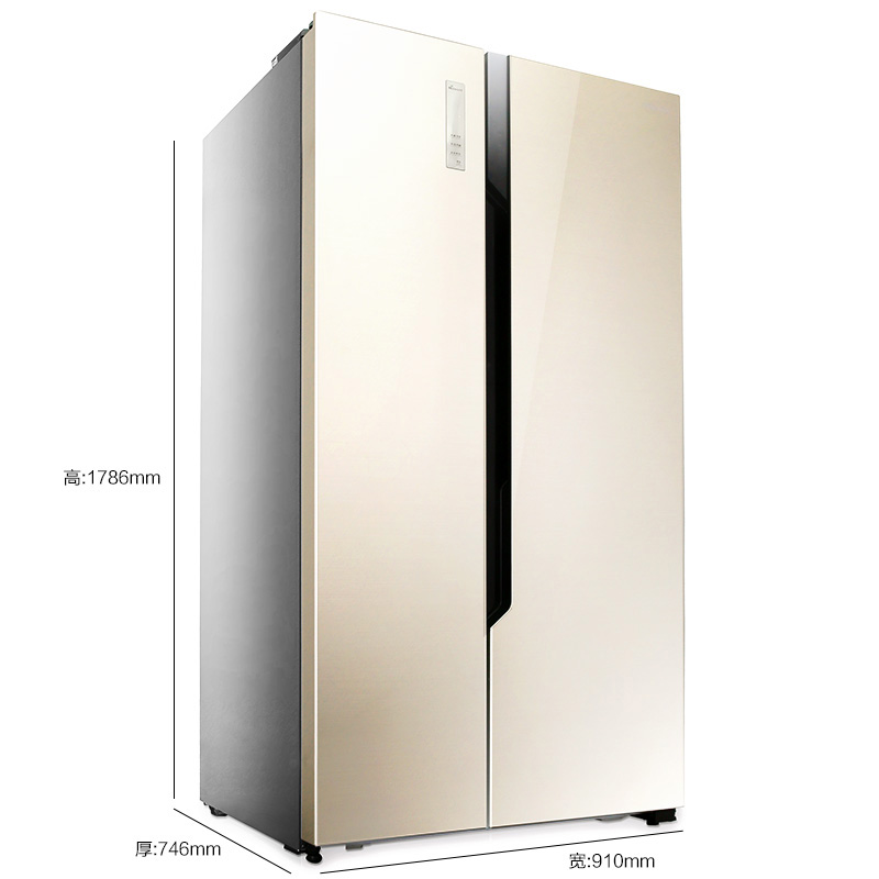 海信(Hisense)BCD-645WT/Q 645升 对开门冰箱 风冷无霜 电脑控温 超大容量 家用(流光金)高清大图