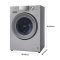 松下(Panasonic) XQG100-E1025 10公斤 变频 超大容量 大直径 桶洗净 家用滚筒洗衣机(银色)