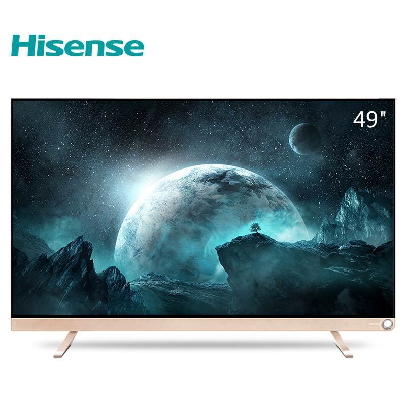 海信VIDAA(Hisense)LED49V1U 49英寸 金属超薄4K HDR显示 超窄边框智能液晶平板电视