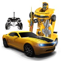 【苏宁自营】勾勾手变形车金刚遥控变形玩具大黄蜂机器人汽车人充电男孩玩具车