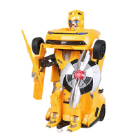 【苏宁自营】勾勾手变形车金刚遥控变形玩具大黄蜂机器人汽车人充电男孩玩具车