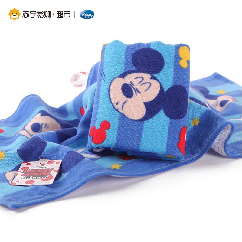 迪士尼Disney米妮米奇卡通纱布童巾 纯棉 宝宝 婴儿童毛巾 柔软图片