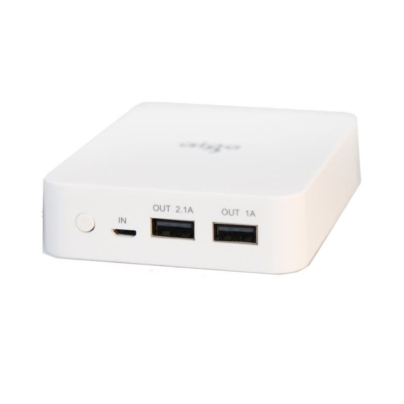 爱国者(aigo) 移动电源 TN104 10000毫安 双USB输出 便携通用 充电宝 粉色图片