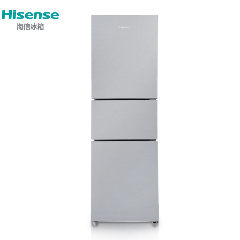 海信(Hisense)BCD-219D 219升 三门冰箱 家用保鲜 静音低噪 快速冷冻(流光银)
