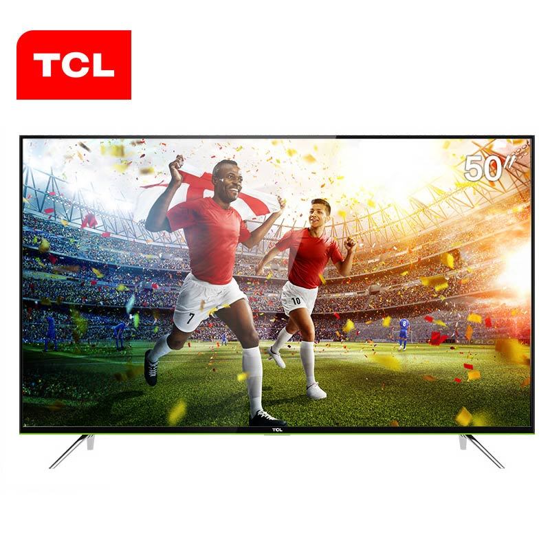TCL D50A630U 50英寸 轻薄机身 64位30核 4K+HDR 超高清智能 平板电视(黑色)