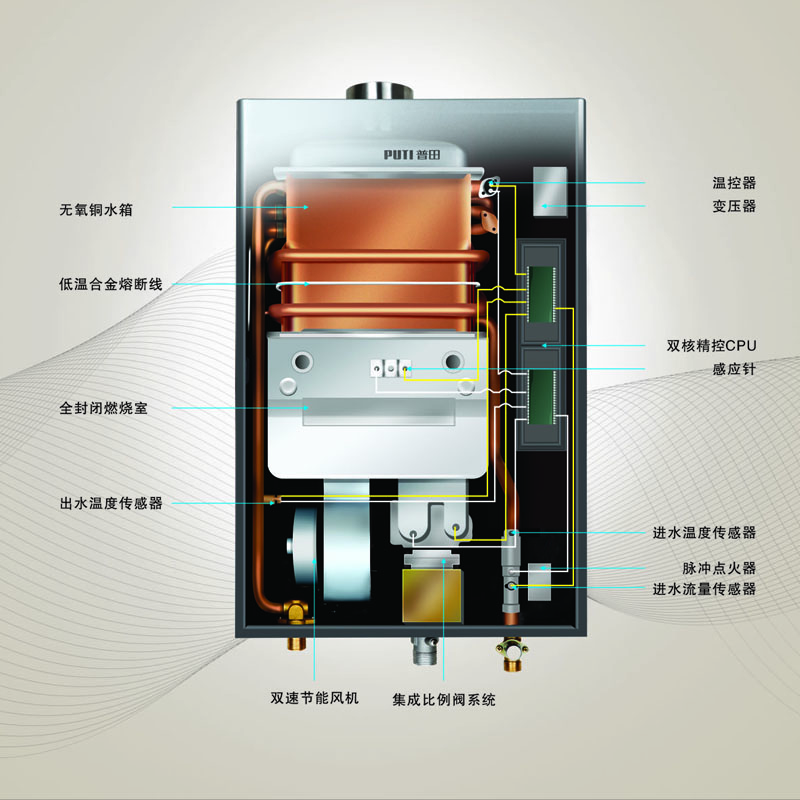 普田燃气热水器 JSQ30-Q16E3