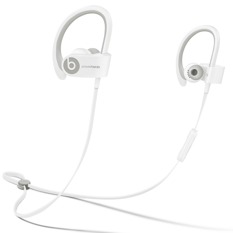 Beats Powerbeats 2 Wireless 无线蓝牙耳机 入耳式运动耳机 耳挂式耳机 (带麦) 白色