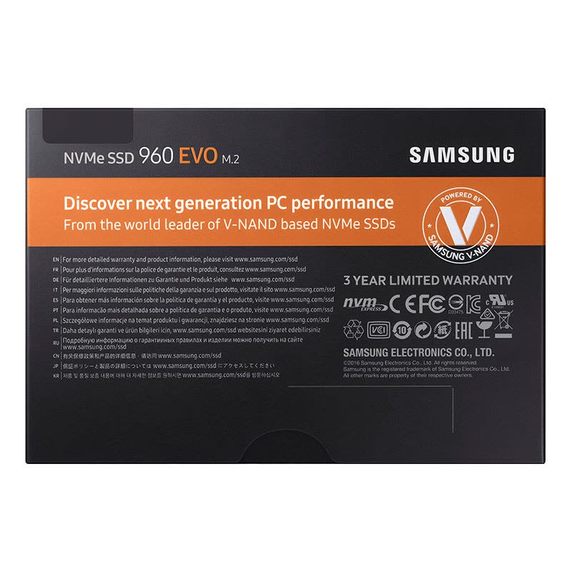 三星(Samsung) 960EVO系列 250G M.2接口 台式组装机SSD固态硬盘图片