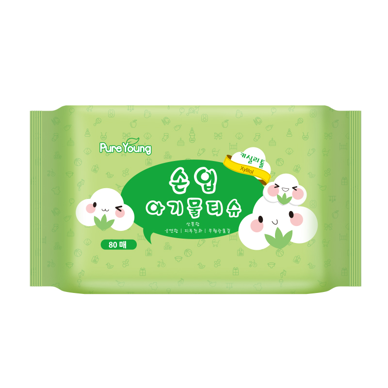 飘漾（Pureyoung）婴幼儿湿巾80片*3包 手口专用型高清大图
