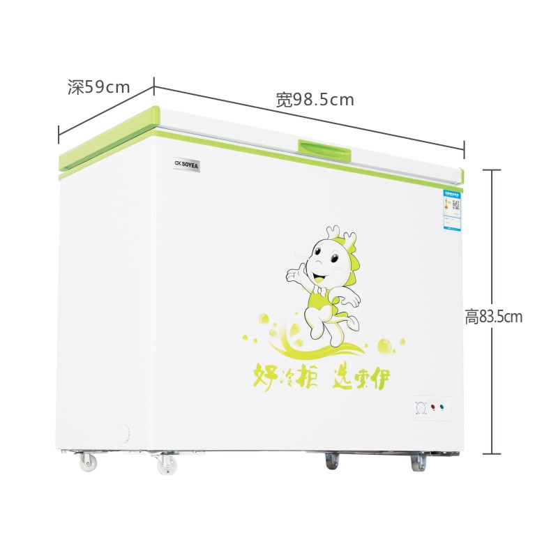 索伊(Soyea) BC/BD-216 216L 双门小型冰柜家用卧式单温冷藏 冷冻柜商用冰柜高清大图