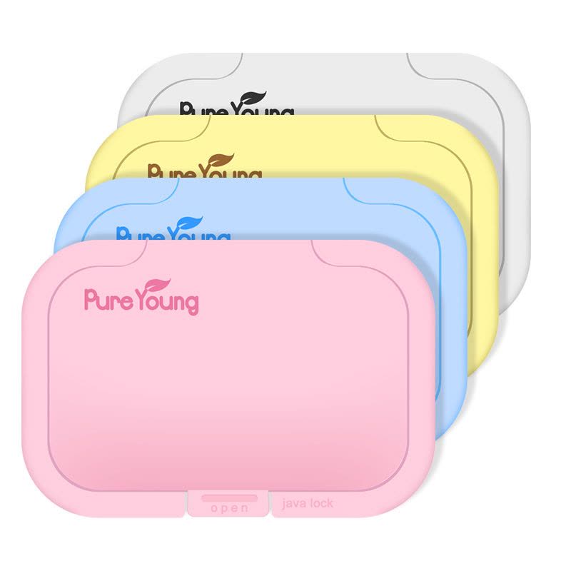 飘漾(Pureyoung)可循环用魔术湿巾盖 重复粘贴2500次 粉色(韩国原装进口)图片
