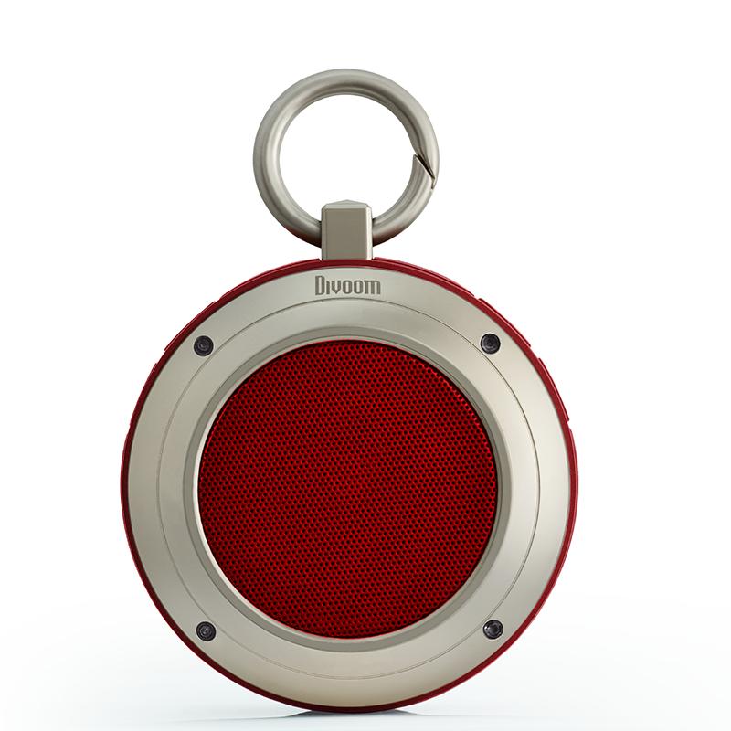 DIVOOM Travel 3代蓝牙音箱小钢炮4.0重低音炮迷你便携户外小音箱无线音响 三代红色