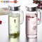 物生物(RELEA)玻璃冷水壶套装家用果汁大容量耐热晾杯扎壶过滤茶壶凉水壶