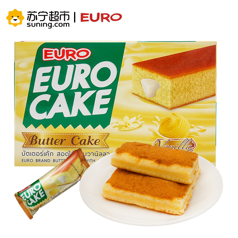 泰国进口 EURO欧乐黄油蛋糕(香草味)204g