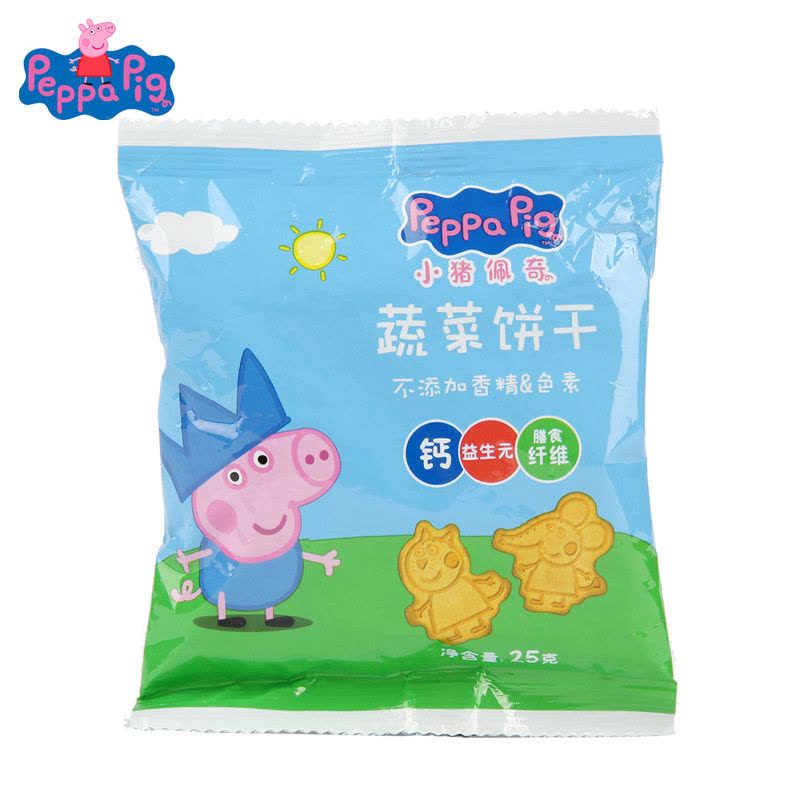 Peppa Pig 小猪佩奇 蔬菜饼干 25g/袋图片