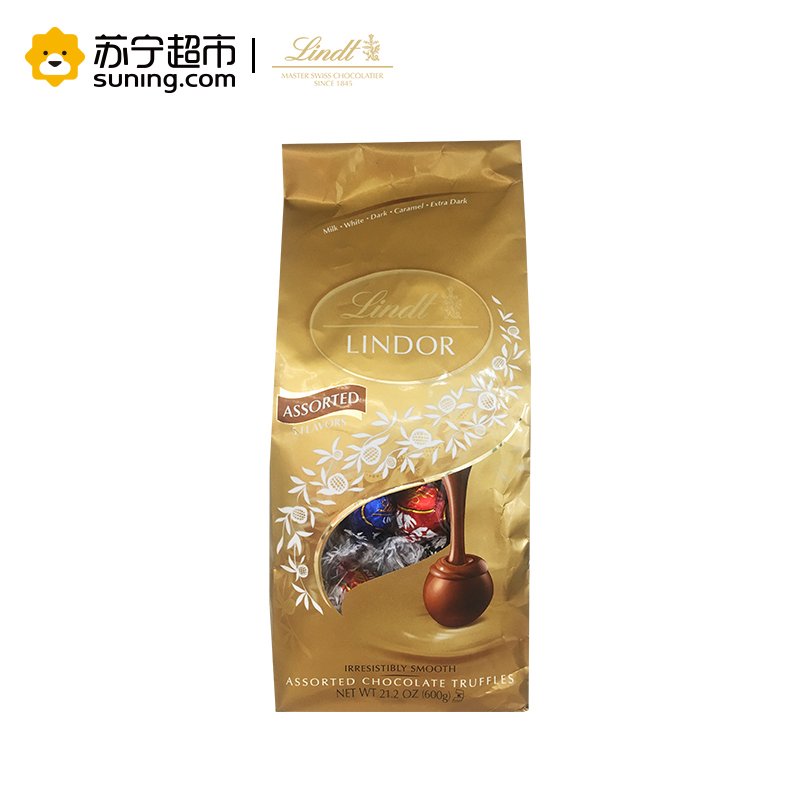 Lindt 瑞士莲 软心精选巧克力分享装 600g 美国进口