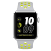 Apple Watch Series 2 智能手表 (38毫米 银色铝金属表壳 冷银配荧光黄色 Nike 运动表带)