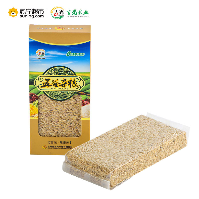 吉光 燕麦米 450g/盒 东北燕麦米 燕麦仁 乌麦 吉光出品 杂粮 粗粮 养生高清大图